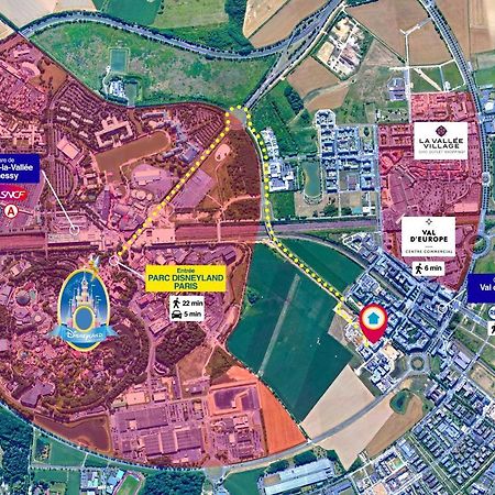 Disneyland-Paris 4 Pers, Parking, Wifi, Chessy  Eksteriør billede
